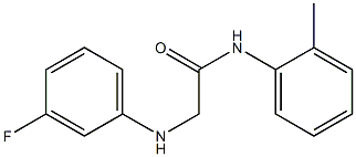 2-[(3-fluorophenyl)amino]-N-(2-methylphenyl)acetamide,,结构式