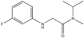 2-[(3-fluorophenyl)amino]-N-methyl-N-(propan-2-yl)acetamide Struktur