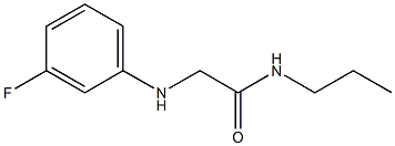  2-[(3-fluorophenyl)amino]-N-propylacetamide