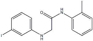 2-[(3-iodophenyl)amino]-N-(2-methylphenyl)acetamide