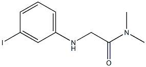2-[(3-iodophenyl)amino]-N,N-dimethylacetamide 结构式