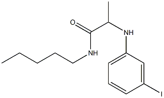 2-[(3-iodophenyl)amino]-N-pentylpropanamide Struktur