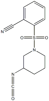 2-[(3-isocyanatopiperidine-1-)sulfonyl]benzonitrile