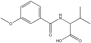 2-[(3-methoxybenzoyl)amino]-3-methylbutanoic acid,,结构式