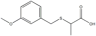 2-[(3-methoxybenzyl)thio]propanoic acid,,结构式