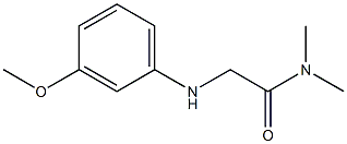 2-[(3-methoxyphenyl)amino]-N,N-dimethylacetamide,,结构式