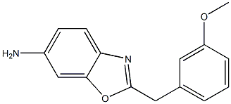 2-[(3-methoxyphenyl)methyl]-1,3-benzoxazol-6-amine Structure
