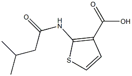 2-[(3-methylbutanoyl)amino]thiophene-3-carboxylic acid,,结构式