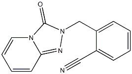 2-[(3-oxo[1,2,4]triazolo[4,3-a]pyridin-2(3H)-yl)methyl]benzonitrile Structure