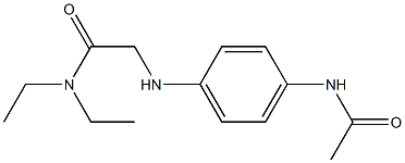 2-[(4-acetamidophenyl)amino]-N,N-diethylacetamide 结构式