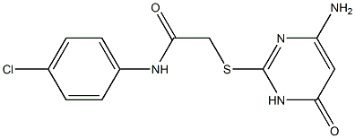 2-[(4-amino-6-oxo-1,6-dihydropyrimidin-2-yl)sulfanyl]-N-(4-chlorophenyl)acetamide