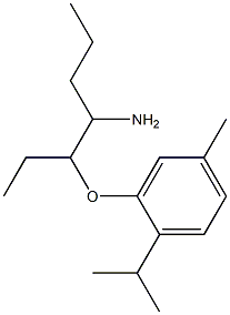 2-[(4-aminoheptan-3-yl)oxy]-4-methyl-1-(propan-2-yl)benzene Structure