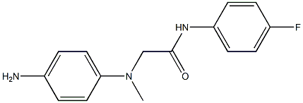 2-[(4-aminophenyl)(methyl)amino]-N-(4-fluorophenyl)acetamide Structure