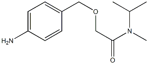 2-[(4-aminophenyl)methoxy]-N-methyl-N-(propan-2-yl)acetamide 化学構造式