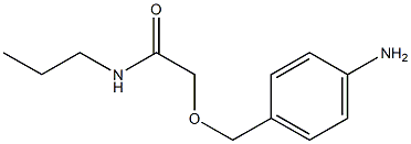 2-[(4-aminophenyl)methoxy]-N-propylacetamide,,结构式