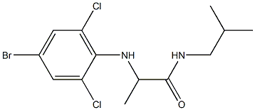 2-[(4-bromo-2,6-dichlorophenyl)amino]-N-(2-methylpropyl)propanamide