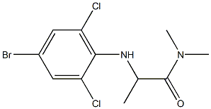 2-[(4-bromo-2,6-dichlorophenyl)amino]-N,N-dimethylpropanamide