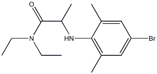 2-[(4-bromo-2,6-dimethylphenyl)amino]-N,N-diethylpropanamide