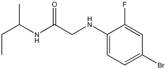 2-[(4-bromo-2-fluorophenyl)amino]-N-(butan-2-yl)acetamide