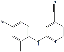  2-[(4-bromo-2-methylphenyl)amino]isonicotinonitrile