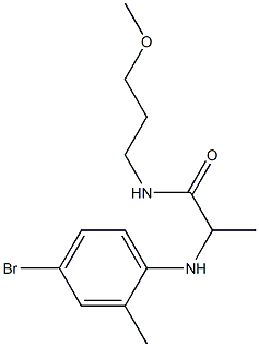 2-[(4-bromo-2-methylphenyl)amino]-N-(3-methoxypropyl)propanamide