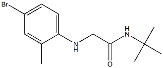 2-[(4-bromo-2-methylphenyl)amino]-N-tert-butylacetamide,,结构式