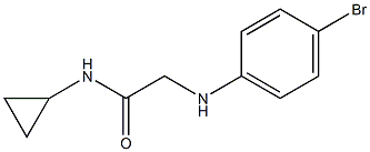 2-[(4-bromophenyl)amino]-N-cyclopropylacetamide