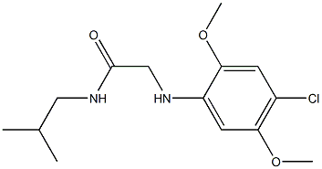 2-[(4-chloro-2,5-dimethoxyphenyl)amino]-N-(2-methylpropyl)acetamide