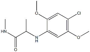 2-[(4-chloro-2,5-dimethoxyphenyl)amino]-N-methylpropanamide|