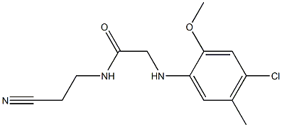 2-[(4-chloro-2-methoxy-5-methylphenyl)amino]-N-(2-cyanoethyl)acetamide