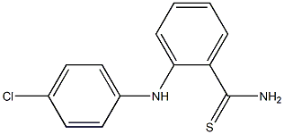 2-[(4-chlorophenyl)amino]benzene-1-carbothioamide Structure