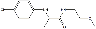 2-[(4-chlorophenyl)amino]-N-(2-methoxyethyl)propanamide Struktur