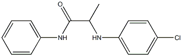 2-[(4-chlorophenyl)amino]-N-phenylpropanamide Structure