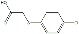 2-[(4-chlorophenyl)sulfanyl]acetic acid 化学構造式