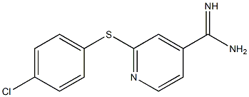  2-[(4-chlorophenyl)sulfanyl]pyridine-4-carboximidamide