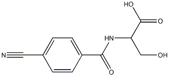 2-[(4-cyanobenzoyl)amino]-3-hydroxypropanoic acid