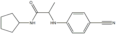 2-[(4-cyanophenyl)amino]-N-cyclopentylpropanamide|