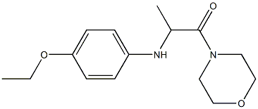 2-[(4-ethoxyphenyl)amino]-1-(morpholin-4-yl)propan-1-one 结构式