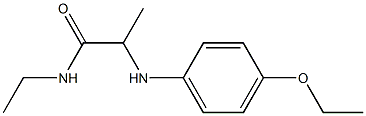 2-[(4-ethoxyphenyl)amino]-N-ethylpropanamide Struktur