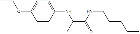 2-[(4-ethoxyphenyl)amino]-N-pentylpropanamide,,结构式