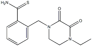 2-[(4-ethyl-2,3-dioxopiperazin-1-yl)methyl]benzenecarbothioamide 结构式