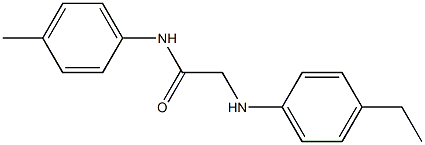 2-[(4-ethylphenyl)amino]-N-(4-methylphenyl)acetamide Structure