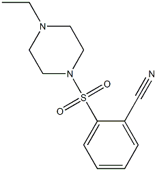 2-[(4-ethylpiperazin-1-yl)sulfonyl]benzonitrile Structure