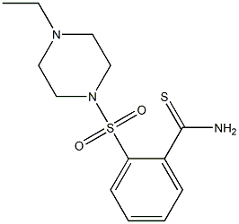 2-[(4-ethylpiperazine-1-)sulfonyl]benzene-1-carbothioamide Structure