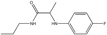 2-[(4-fluorophenyl)amino]-N-propylpropanamide 化学構造式