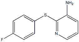 2-[(4-fluorophenyl)sulfanyl]pyridin-3-amine 结构式