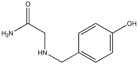 2-[(4-hydroxybenzyl)amino]acetamide 化学構造式