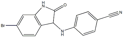4-[(6-bromo-2-oxo-2,3-dihydro-1H-indol-3-yl)amino]benzonitrile