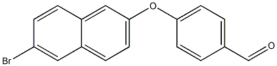 4-[(6-bromonaphthalen-2-yl)oxy]benzaldehyde,,结构式