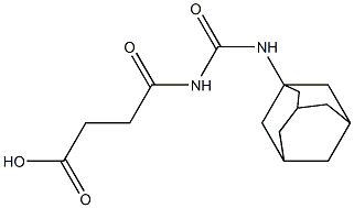 4-[(adamantan-1-ylcarbamoyl)amino]-4-oxobutanoic acid Structure